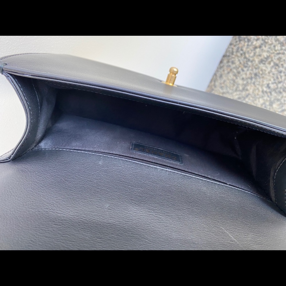 Chanel Boy Metallic Crumpled Goatskin Bag - Picture 11 of 11